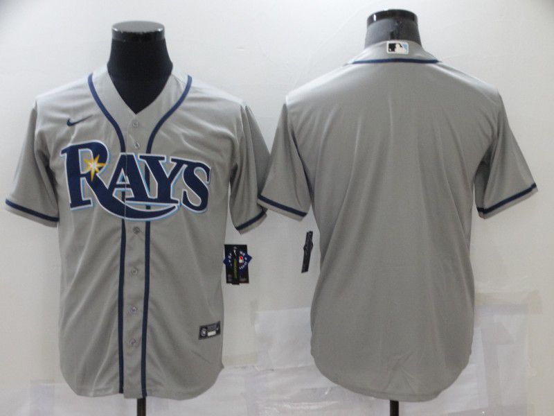 Men Tampa Bay Rays Blank Grey Game 2021 Nike MLB Jersey->tampa bay rays->MLB Jersey